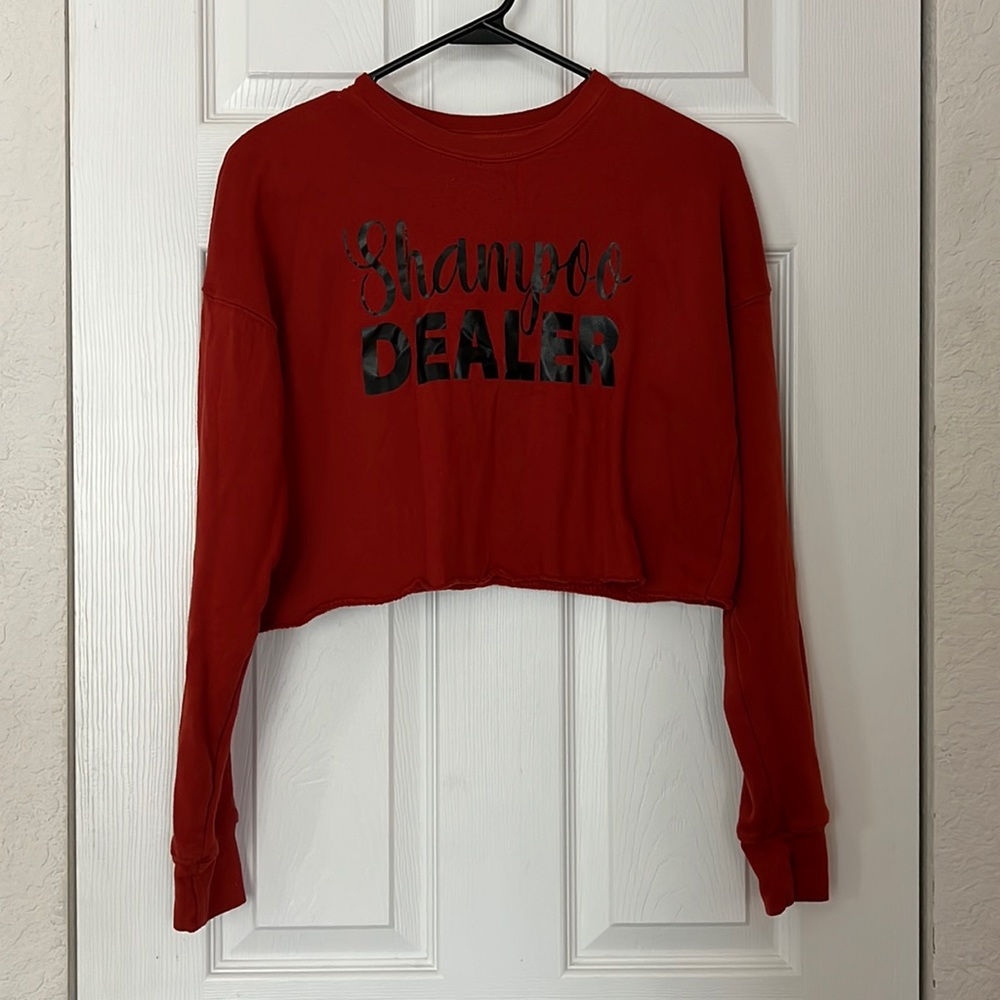 SHAMPOO DEALER CROPPED SWEATSHIRT / SMALL